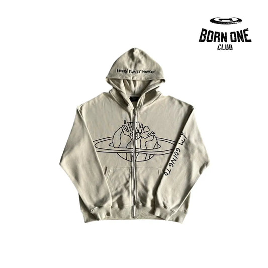 Broken Planet Planet Zip Up Hoodie