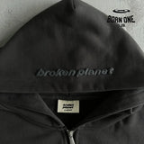 Broken Planet Zip Up Hoodie