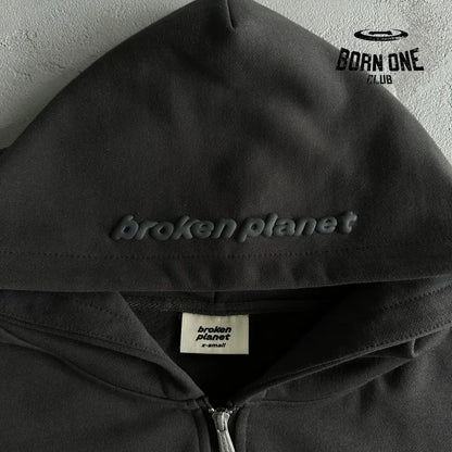 Broken Planet Zip Up Hoodie
