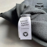 Broken Planet Planet Zip Up Hoodie Grey