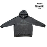 Broken Planet Planet Zip Up Hoodie Grey