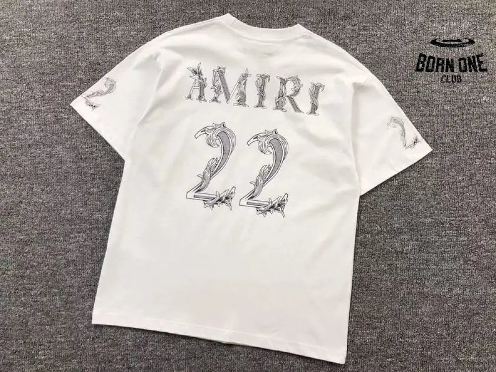 Camiseta Amiri 22 Logo-Print White