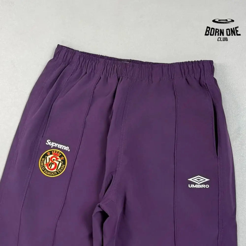 Conjunto Supreme x Umbro Cotton Ripstop Track Plum