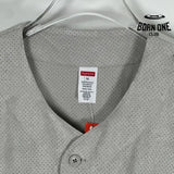Camiseta Supreme Ultrasuede Mesh Baseball Cinza