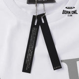Camiseta Amiri Staggered Chrome Branca