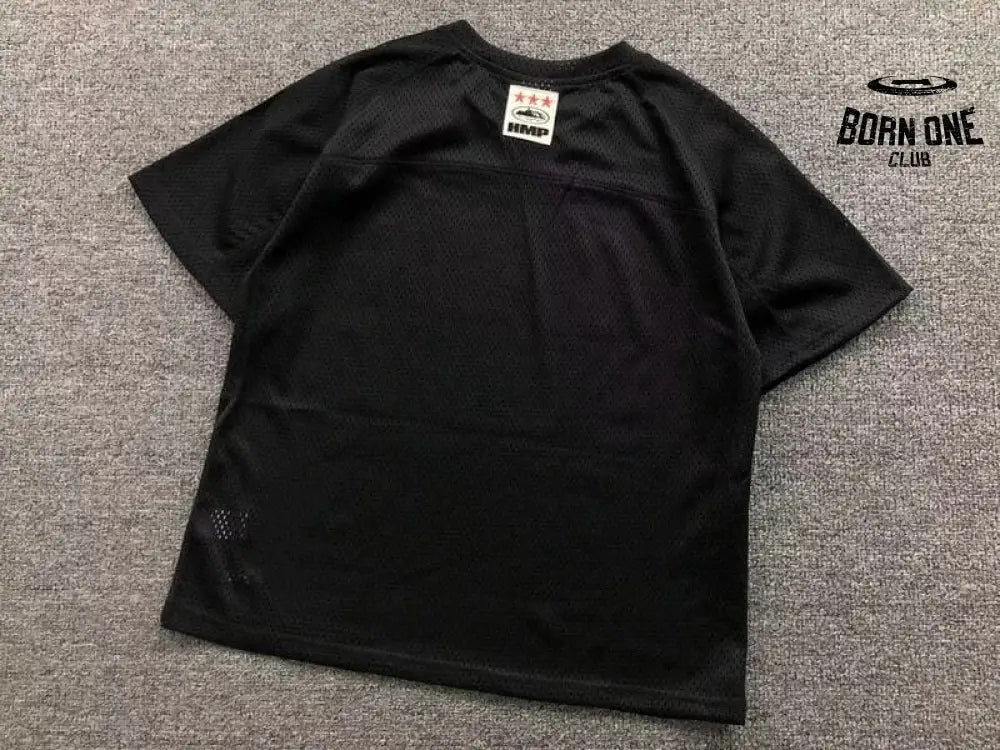 Camiseta Corteiz HMP Mesh Panel Jersey Black