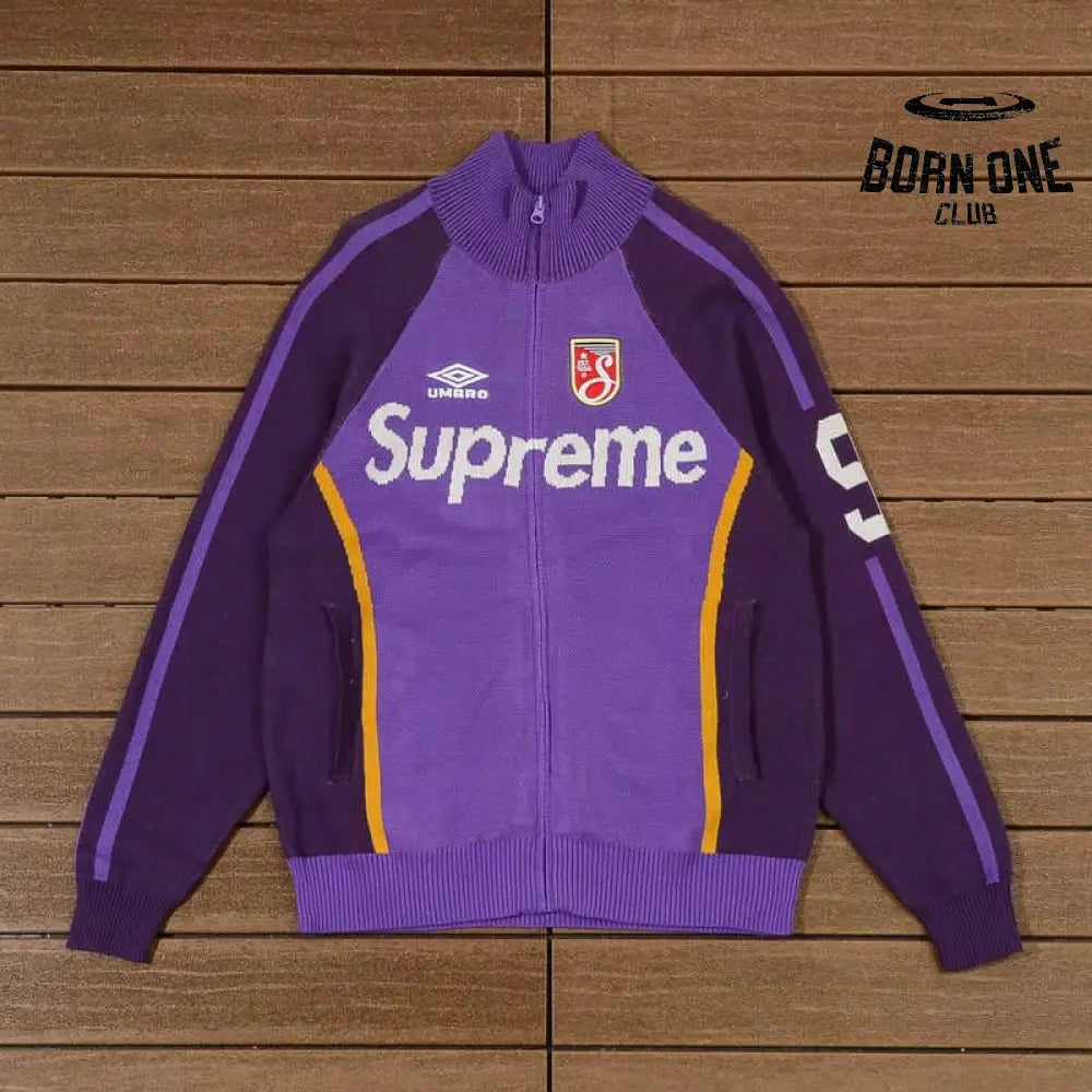 Conjunto Supreme x Umbro Zíper Purple