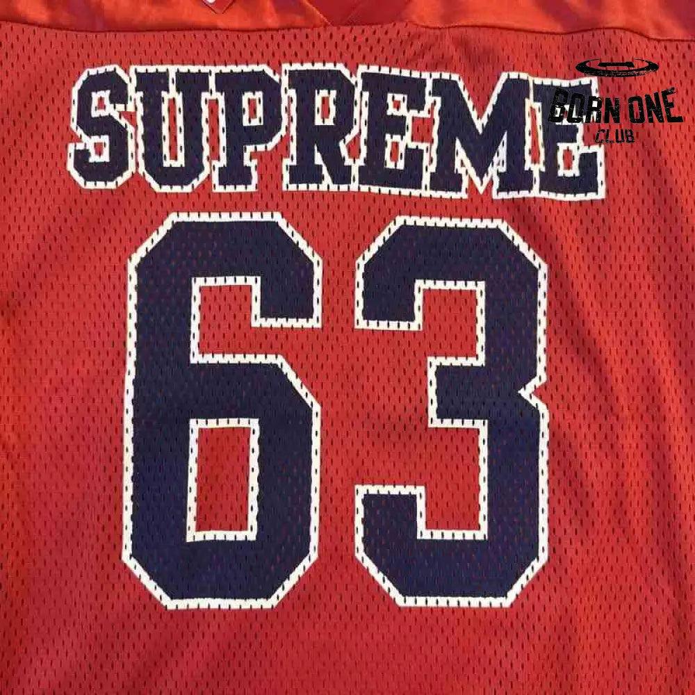 Camiseta Supreme Jersey Bones Football Red
