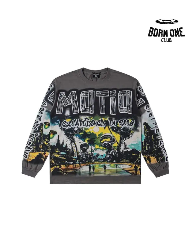 Camiseta Manga Longa Mixed Emotion