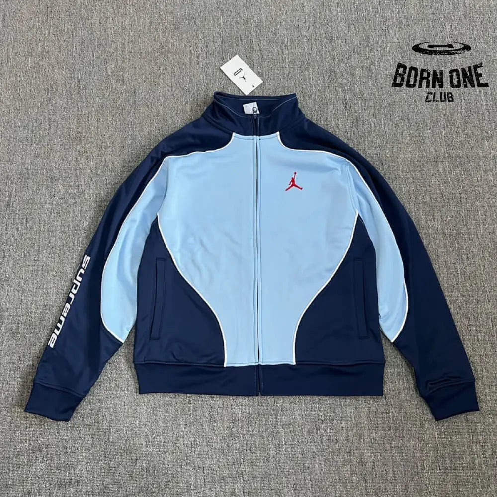 Conjunto Supreme x Jordan Tricot Track Blue