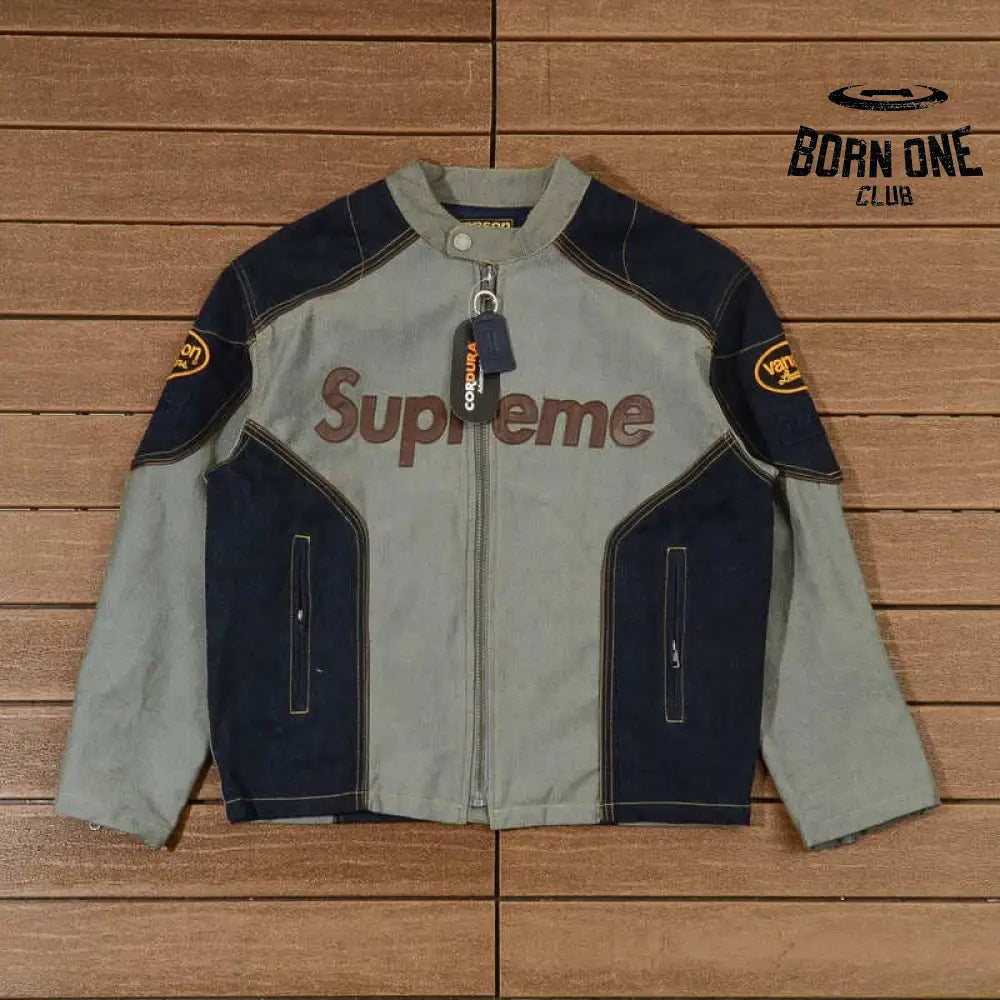 Jaqueta Supreme x Vanson Leathers Cordura Denim