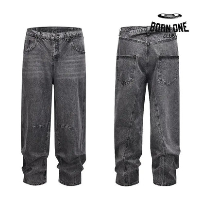 Calça Baggy Estonada Black Grey