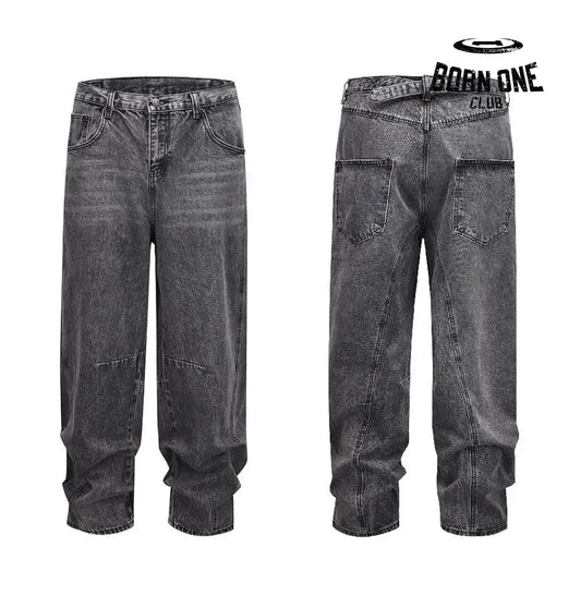 Calça Baggy Estonada Black Grey