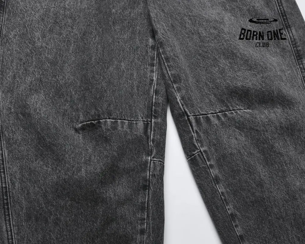 Calça Baggy Estonada Black Grey