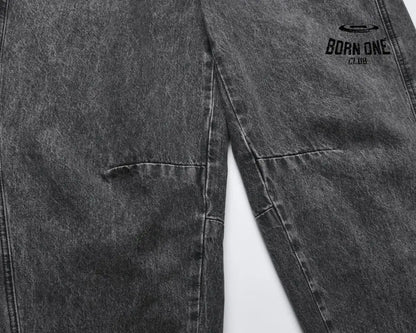 Calça Baggy Estonada Black Grey