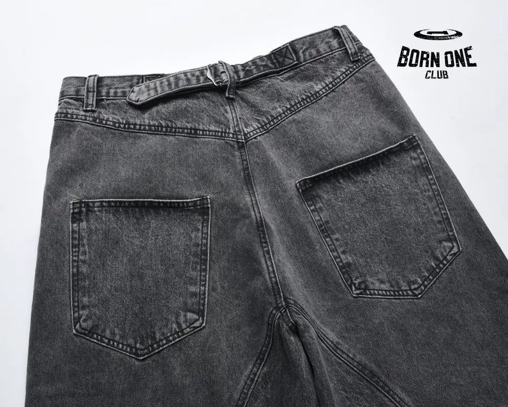 Calça Baggy Estonada Black Grey