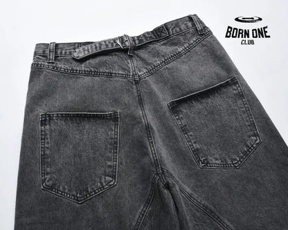 Calça Baggy Estonada Black Grey