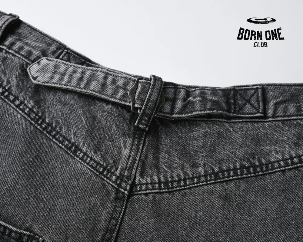 Calça Baggy Estonada Black Grey