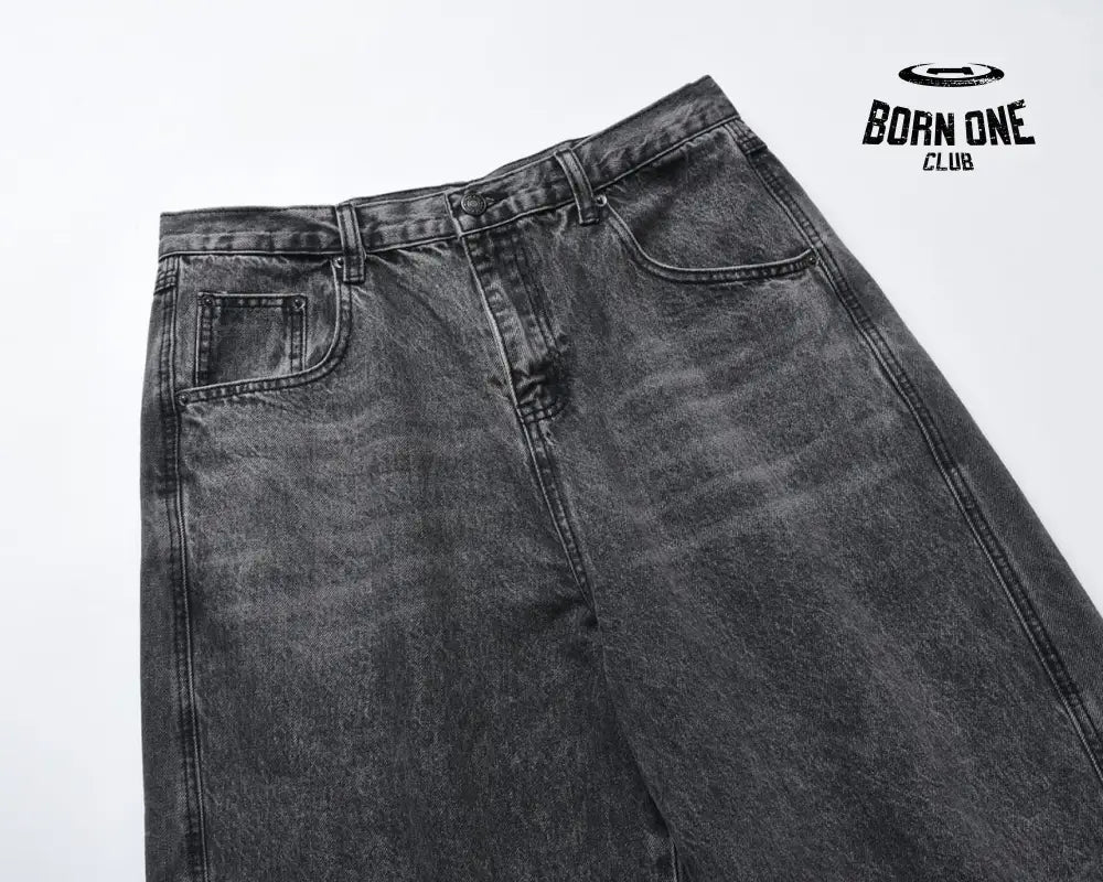 Calça Baggy Estonada Black Grey