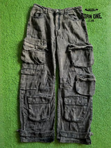 Calça Cargo Utility Washed Black Pronta entrega Calça