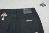 Calça Chrome Hearts Green & Leopard Cross