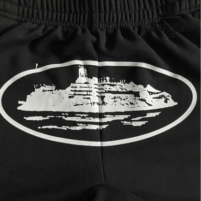 Calça Corteiz Alcatraz Basic Jogging Black