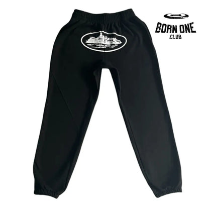 Calça Corteiz Alcatraz Basic Jogging Black