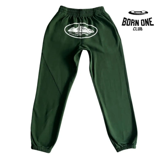 Calça Corteiz Alcatraz Basic Jogging Green