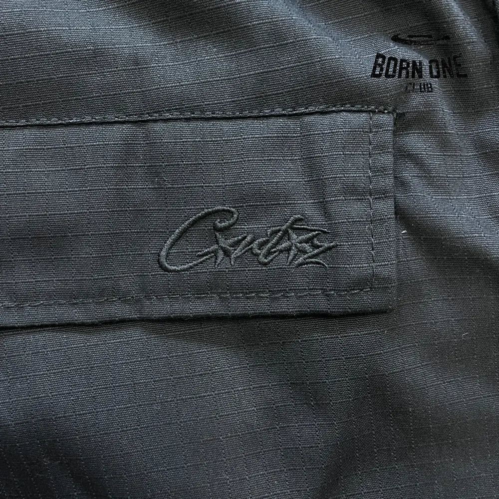 Calça Corteiz Black/Black Logo
