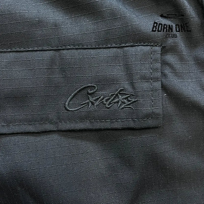 Calça Corteiz Black/Black Logo