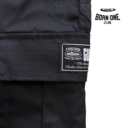 Calça Corteiz Black/Black Logo