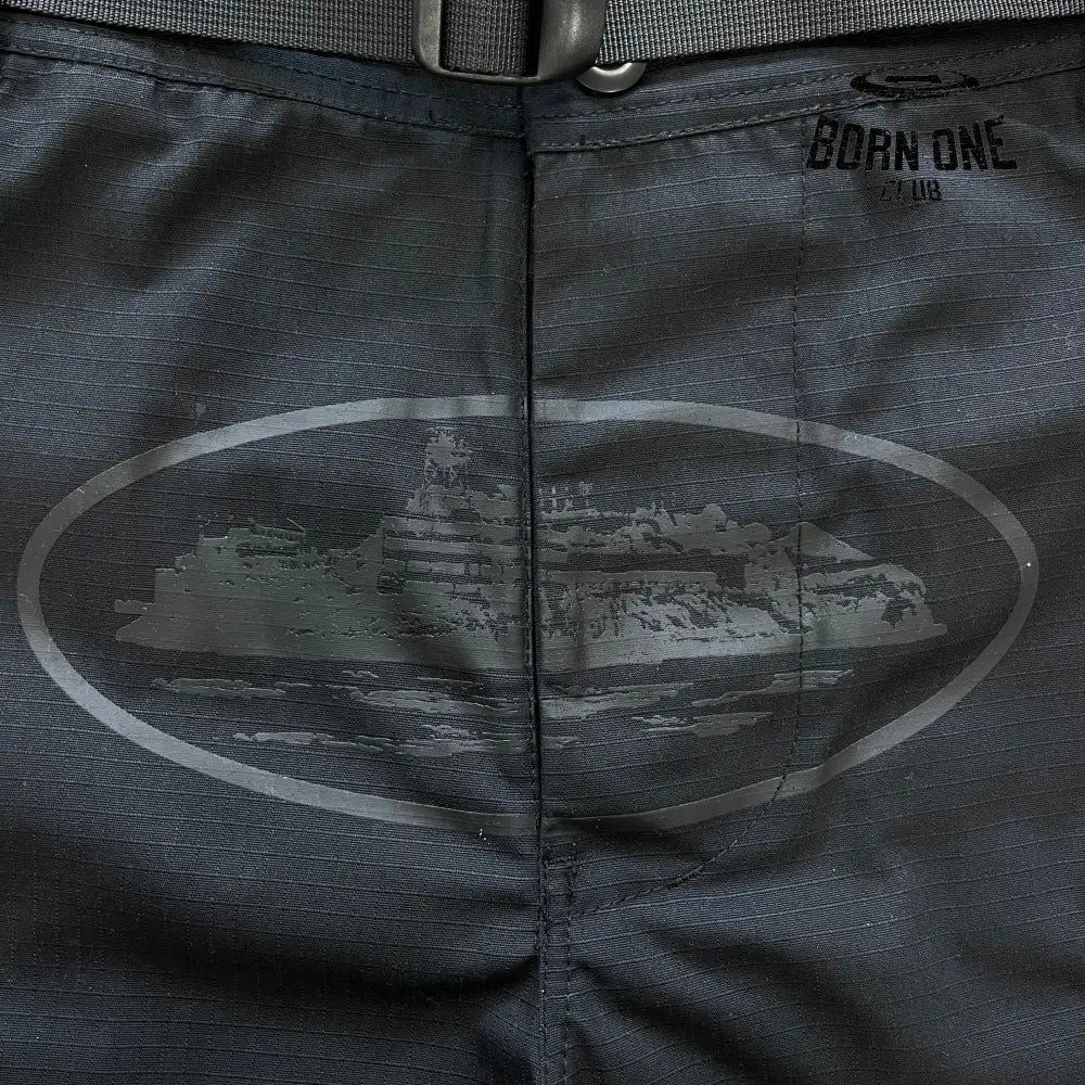 Calça Corteiz Black/Black Logo