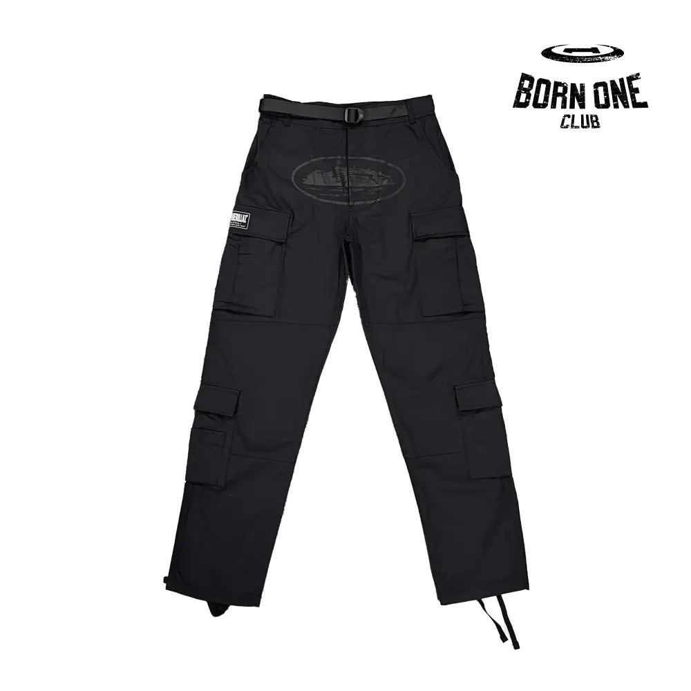 Calça Corteiz Black/Black Logo