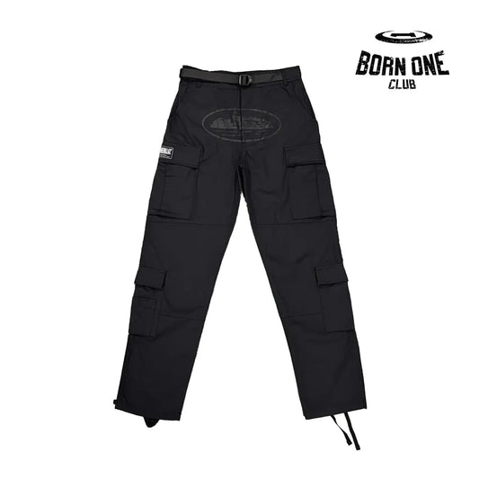 Calça Corteiz Black/Black Logo