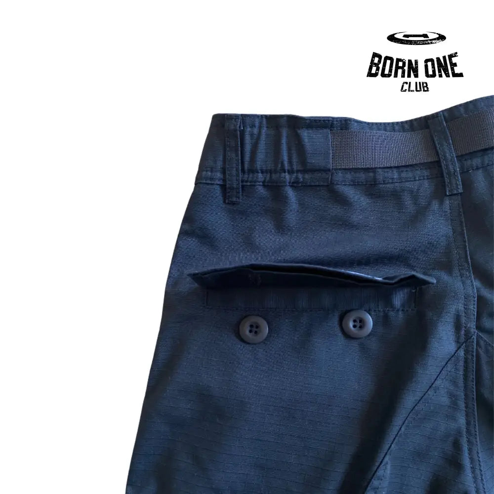 Calça Corteiz Black White With Logo Cargo