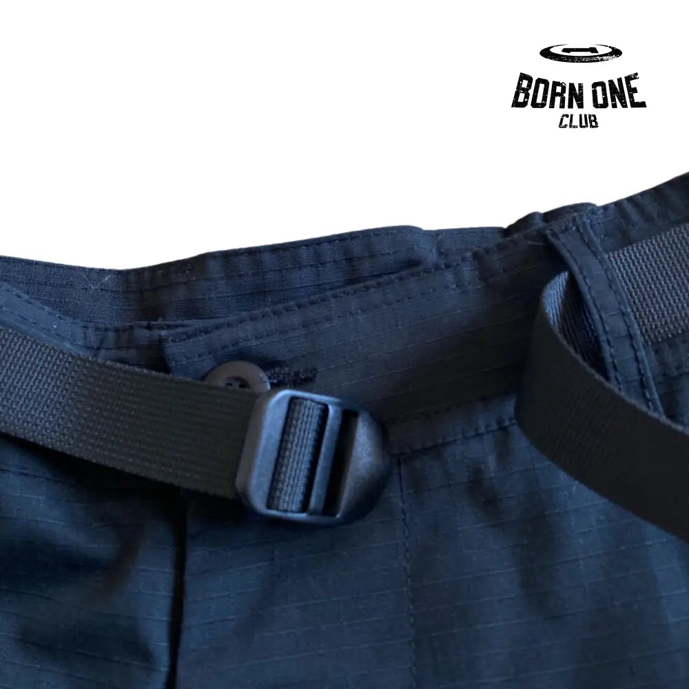 Calça Corteiz Black With Red Logo Cargos
