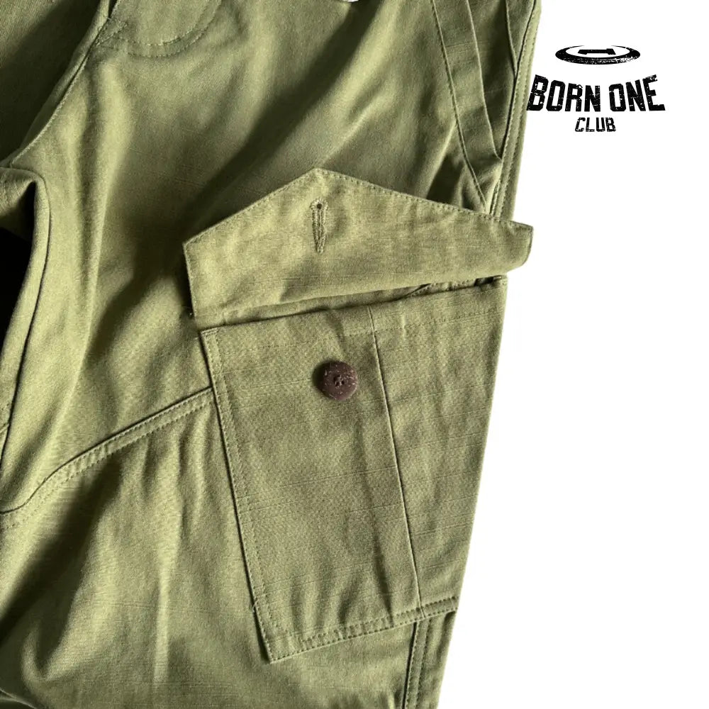 Calça Corteiz Slant Pocket Military Green Bottoms