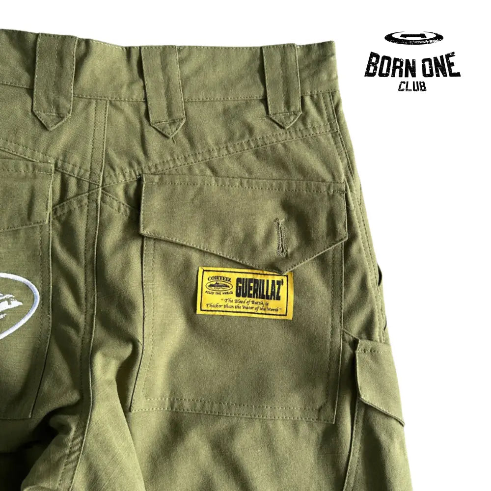 Calça Corteiz Slant Pocket Military Green Bottoms