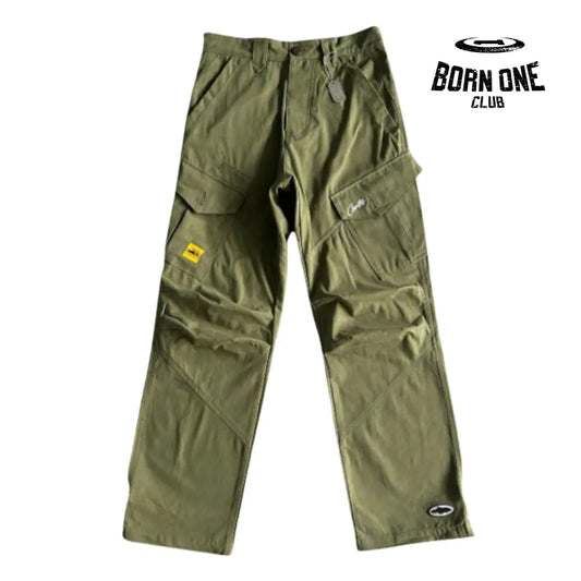 Calça Corteiz Slant Pocket Military Green Bottoms P