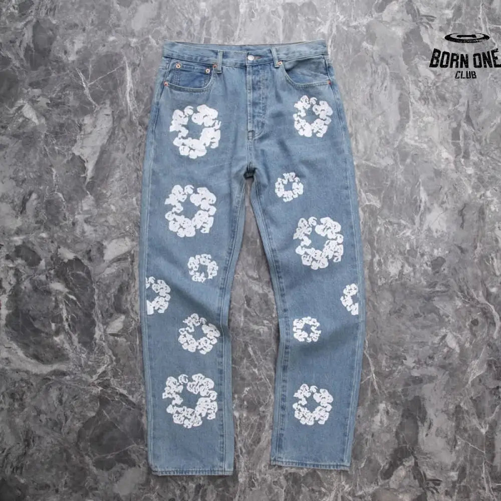 Calça Denim Tears x Levi’s Cotton Wreath Jeans Ligh Wash