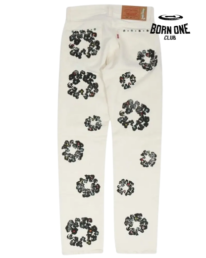 Calça Denim Tears x Levi’s Jeans Branco Calça