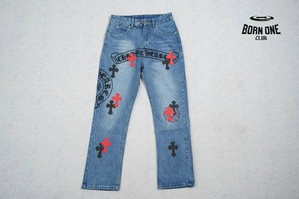Calça Jeans Chrome Hearts
