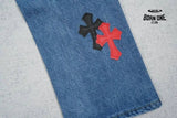 Calça Jeans Chrome Hearts