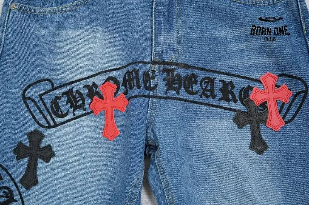 Calça Jeans Chrome Hearts