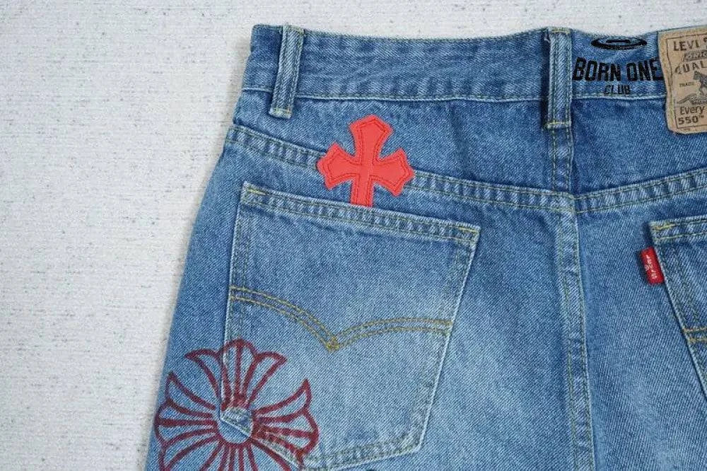 Calça Jeans Chrome Hearts