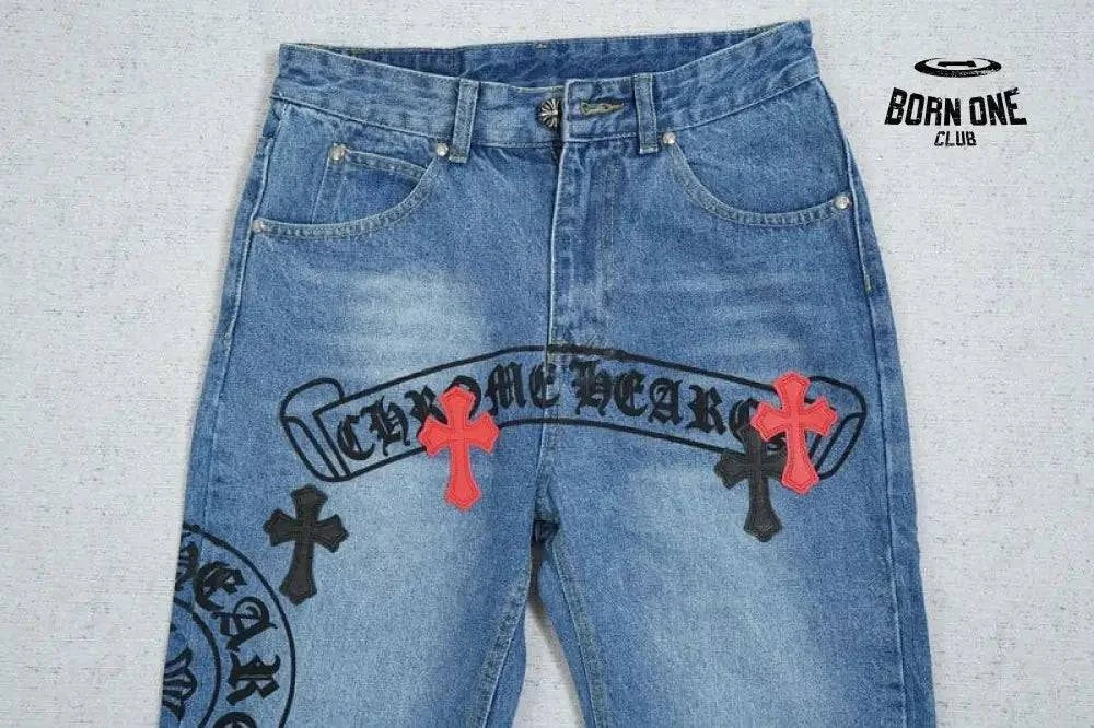 Calça Jeans Chrome Hearts
