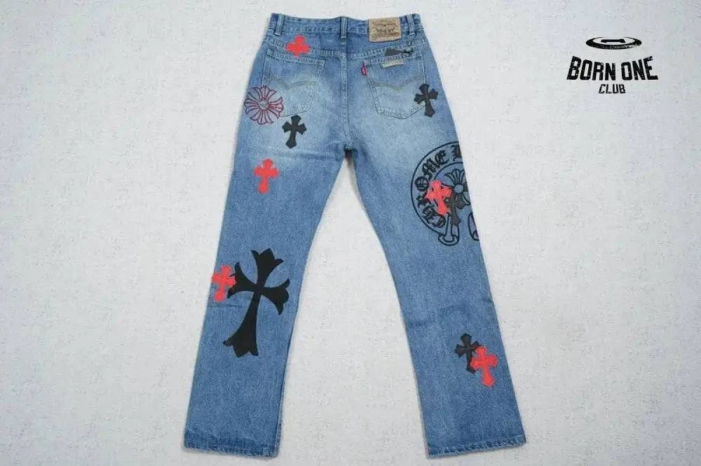 Calça Jeans Chrome Hearts