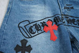 Calça Jeans Chrome Hearts