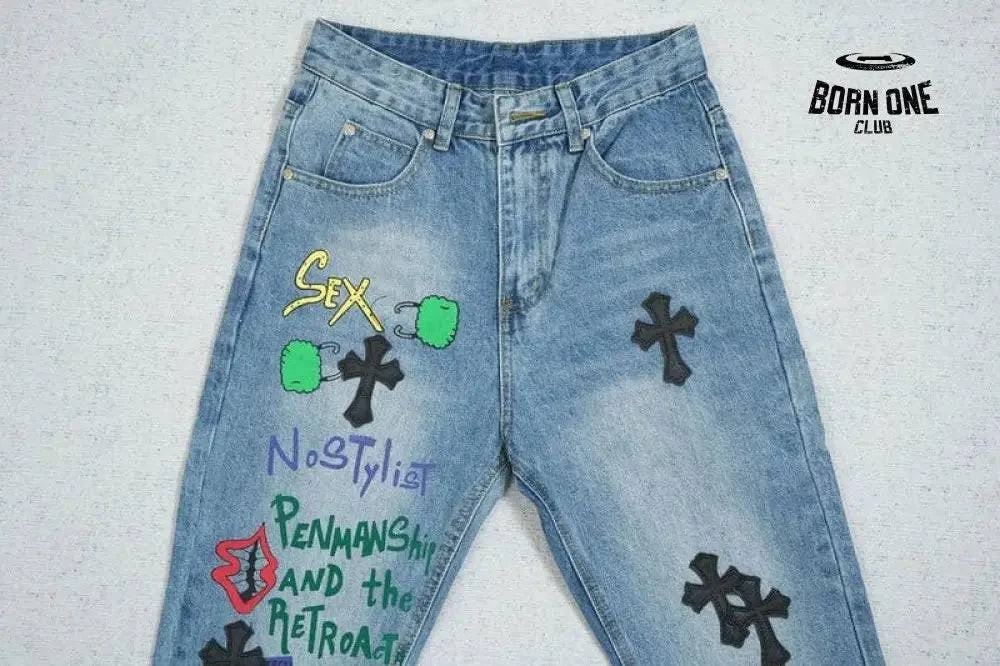 Calça Jeans Chrome Hearts Sex