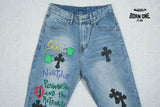 Calça Jeans Chrome Hearts Sex